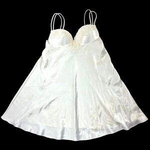 Vintage Gold Label Victoria Secrets Satin Babydoll Chemise